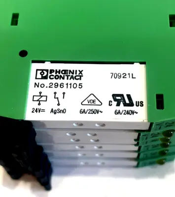NEW PHOENIX CONTACT PLC-BSC-24DC/21 RELAY MODULE PLCBSC24DC21 LOT OF 13