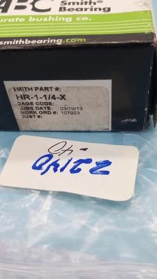 NEW Smith HR-1-1/4-X - SMITH BEARING - Needle Bearing Cam Follower