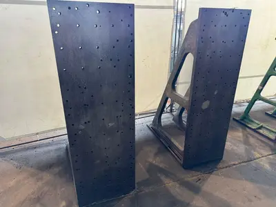24" WIDE X 72" TALL X 48" DEEP ANGLE PLATE SET. STOCK # 0364724