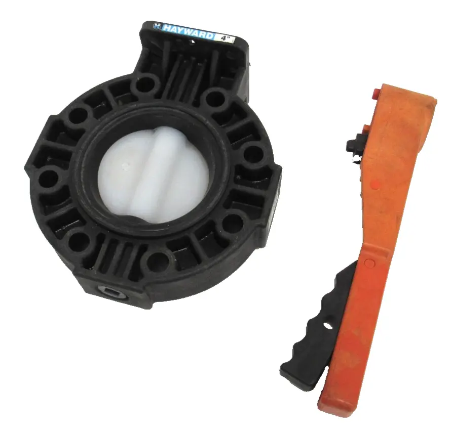 NEW HAYWARD 4" BUTTERFLY VALVE PPL