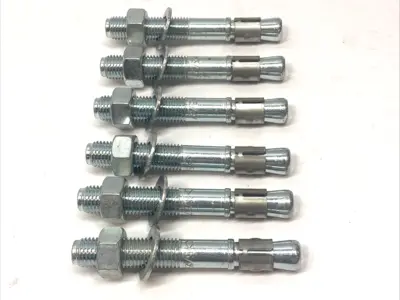 USED WURTH W-FA/S M20X150 5/27 FIXING BOLT ANCHOR W/ WASHER LOT OF 6