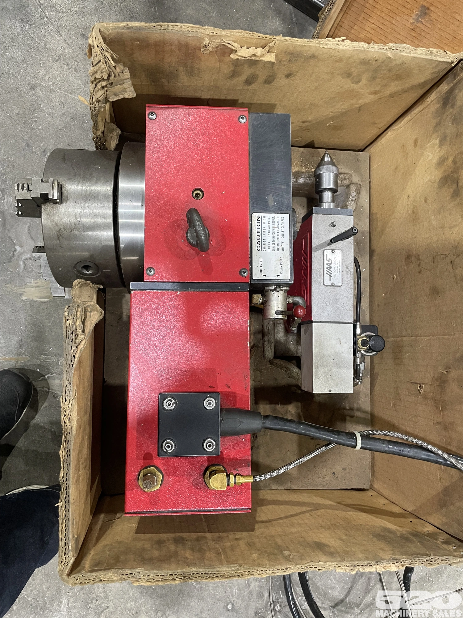 HAAS HRT-210 Brush Rotary Table w/ Tailstock