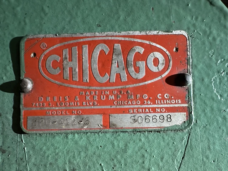 Used CHICAGO BPO-412-6 Box & Pan Brakes including Finger California US | Sterling Machinery Exchange #1467006