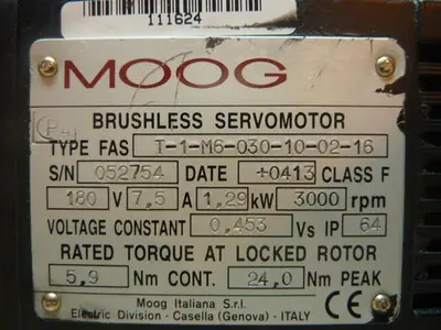 USED MOOG T-1-M6-030-10-02-16