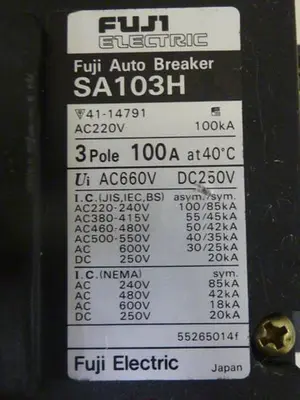 USED FUJI ELECTRIC SA103H-100