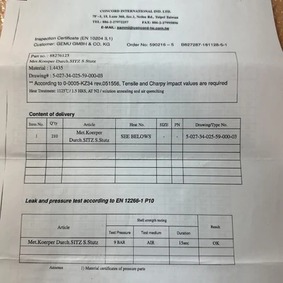 NEW Gemu 554 25D5934 51 1