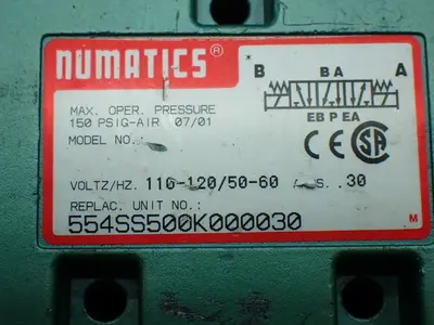USED NUMATICS 554SS500K000030