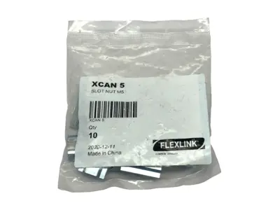 New | in-Stock FlexLink T-Slot Nut M5 PKG OF 10 Nuts & Screws Michigan US | Maverick Industrial Sales #1419257