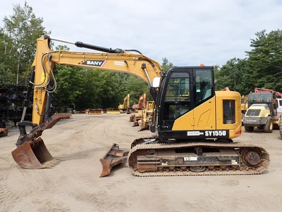 Used 2022 SANY SY155U Crawler Excavators Massachusetts US | Brookside Equipment Sales #1422162