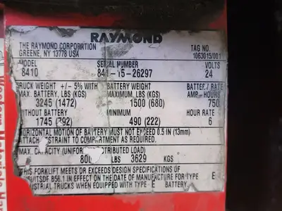 USED RAYMOND 8410