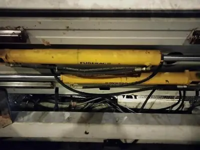 60" WIDE FEEC SHAFTLESS FLOOR PICK UP UNWIND STAND 60" DIAMETER