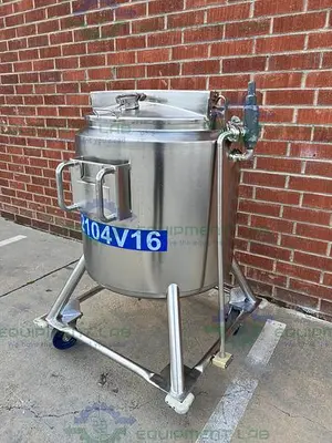USED DCI 200 LITER STAINLESS STEEL JACKETED  REACTOR MIXING TANK