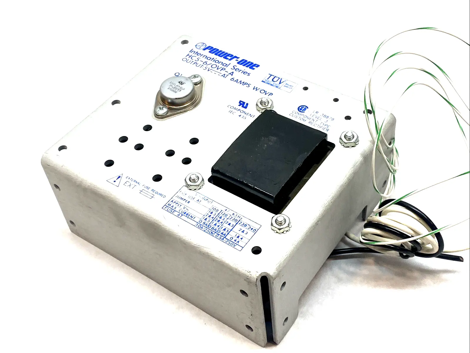 USED POWER‑ONE 5V 6A LINEAR REGULATED POWER SUPPLY WITH OVP
