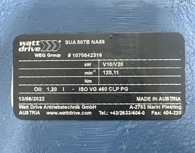 NEW WATT DRIVE SUA507BNA56
