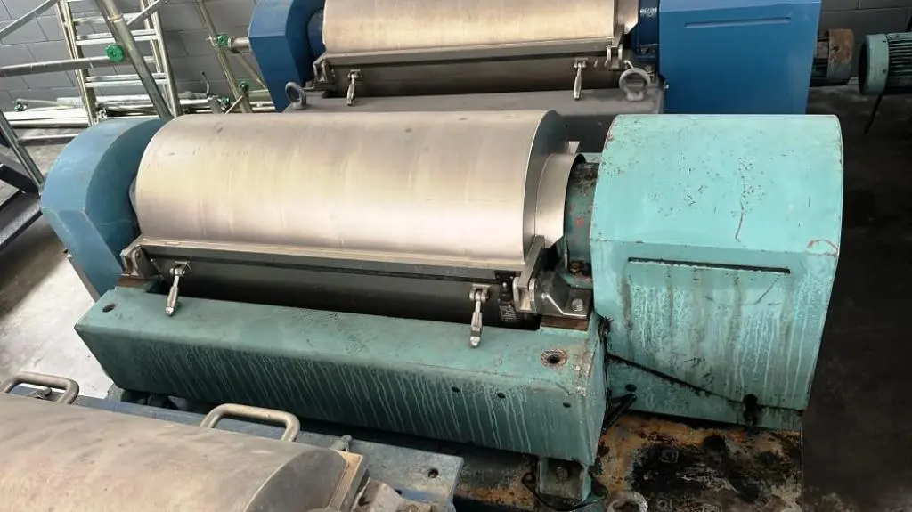 (4) Alfa-Laval UVNX 414B-11G tricanter centrifuges, 316SS.