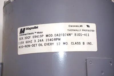 NEW MAGNETEK DA2F074N 8101-411 MOTOR SER.30CF 8101411