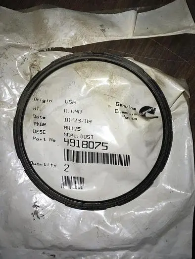 New | in-Stock CUMMINS DUST SEAL - 4918075 Seals & Gaskets Pennsylvania US | East West Machinery & Drilling #1416458