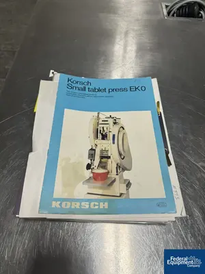 USED Korsch Korsch EKO/DMS Tablet Press, 1 station