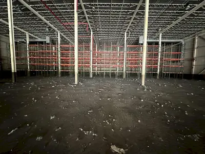 28" DEEP X 20' HIGH PALLET RACKING: CONSISTING OF 131 UPRIGHTS, 339 X 108" BEAMS, 508 X 54" BEAMS: STOCK #20779