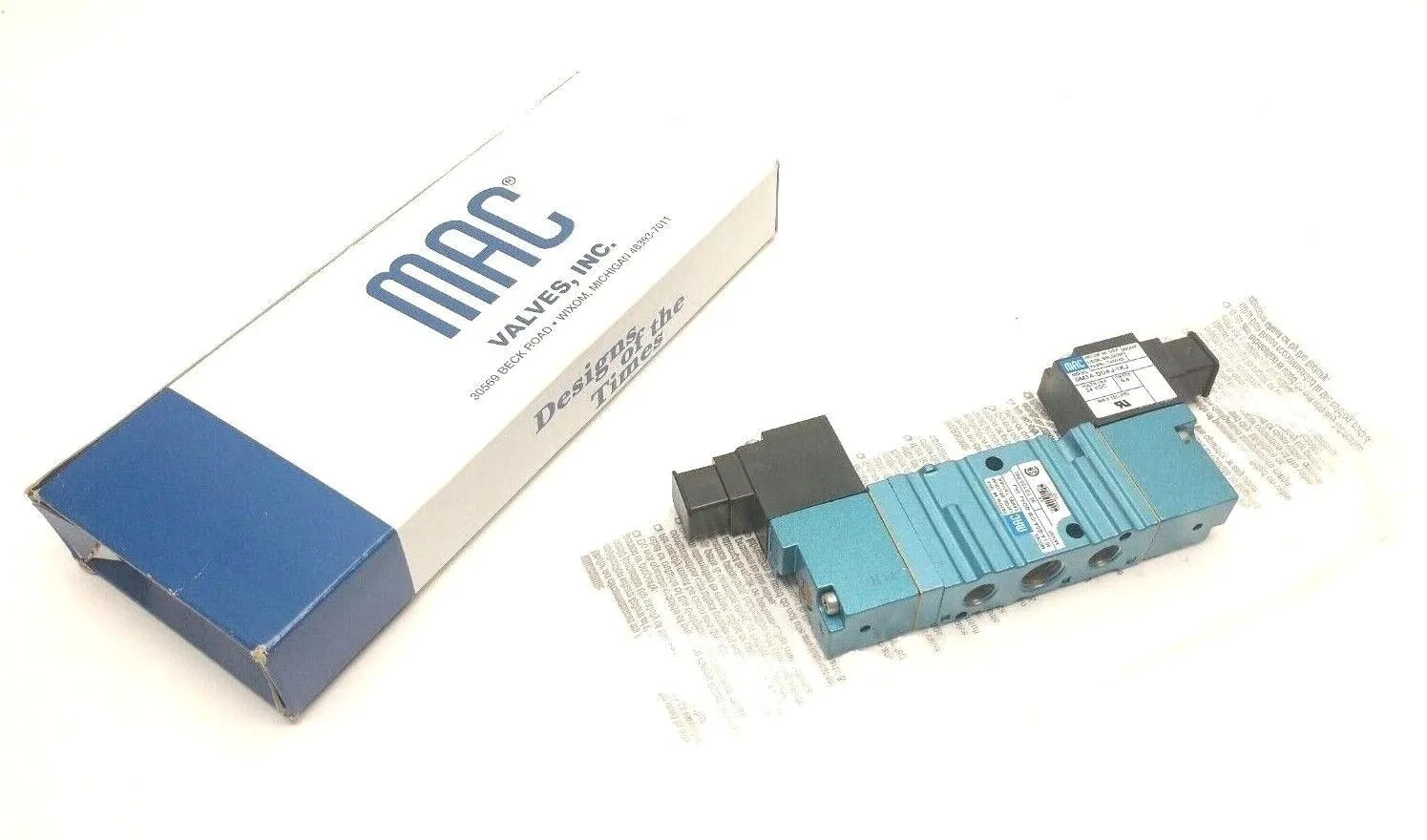 461A-BOA-DM-DDAJ-1KJ, 461A-B0A-DM-DDAJ-1KJ | MAC Valves 461A-BOA-DM-DDAJ-1KJ Double Solenoid 3-Pos Pilot Valve 24VDC 1/4"NPTF - New Other