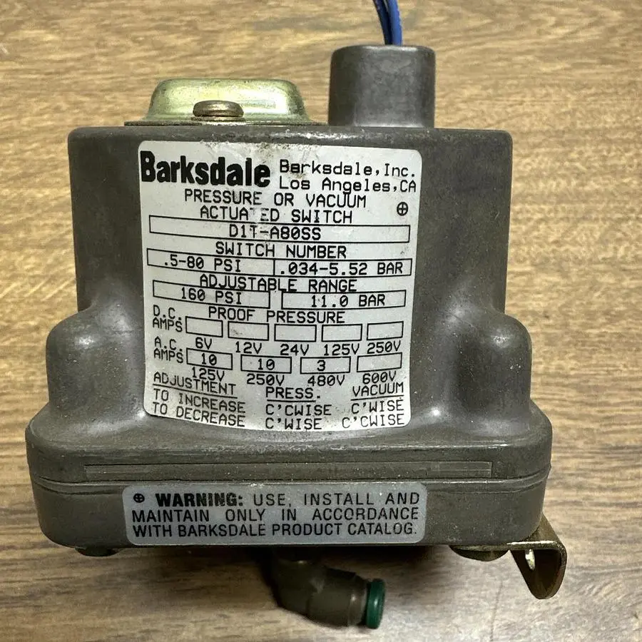 Used BARKSDALE D1T-A80SS Miscellaneous Equipment (Electrical & Power) | Surplus Asset Holdings #1203764