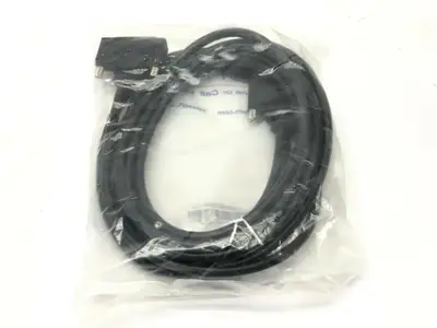 New | in-Stock L-COM DELUXE MOLDED BLACK D-SUB CABLE DB25 MALE/FEMALE 15FT Cable & Wire | Maverick Industrial Sales #1106227