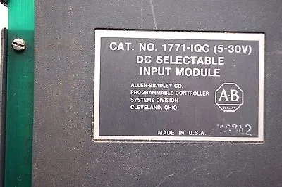 USED ALLEN BRADLEY 1771-IQC INPUT MODULE 1771IQC