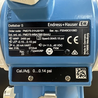 NEW Endress+Hauser PMD75-WBA7BB1BAAU