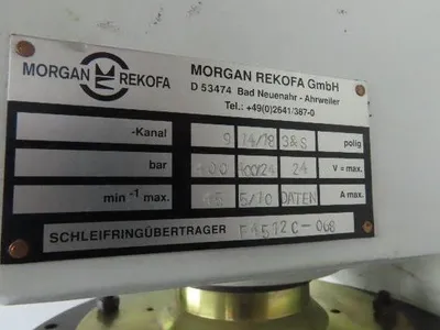 Morgan Rekofa F4512C-068 Rotary Slip Ring Current Transmitter