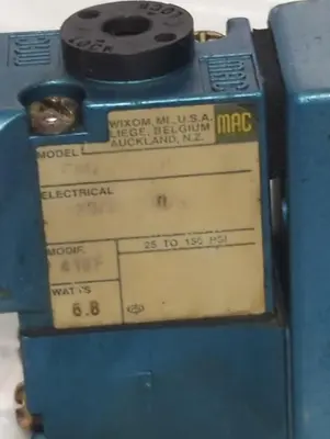 Used MAC VALVES MV-A1C-A111-PM-111JC Solenoid Valves Ohio US | Surplus Asset Holdings #1265626