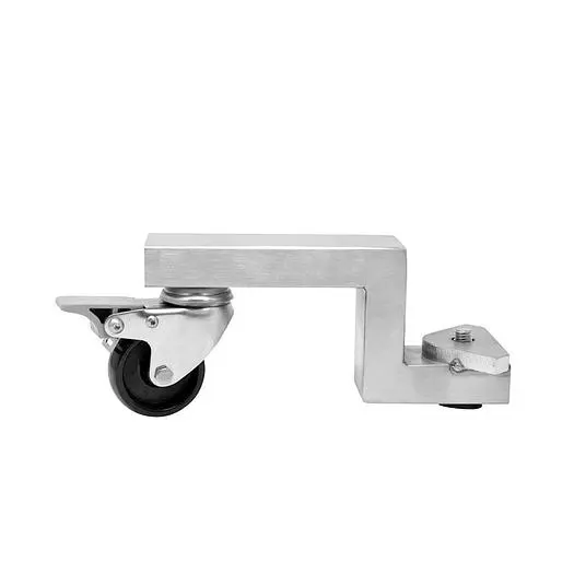 Optional Black Stainless Steel Swivel Caster with Brake for 26 lb, 48 lb, and 65 lb. capacity Stainless Steel Sausage Stuffers