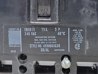 USED WESTINGHOUSE EB3015