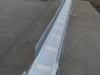 Commercial Stainless Steel Poly Conveyor Unit, Reduce Gear Box Drive, Extra Poly Belt, 10'' Width, 1...