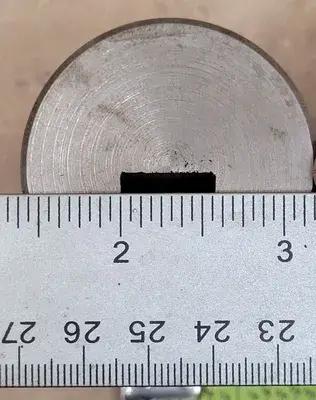 KEYSEATER BROACH BUSHING 1-7/8" OD X 3-1/8" OAL WITH 9/16" MEASURED SLOT SIZE