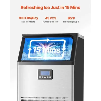 100 LBS ICE CUBE MACHINE