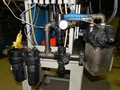 34 Ton FARGER & JOOSTEN MULTIPOWER Air/Oil Press
