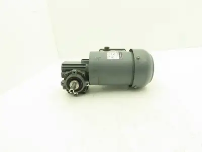 Bauer BS02-71V/D04LA4 AC Gearmotor 22:1 Reducer 74rpm 480v 3ph LH Output