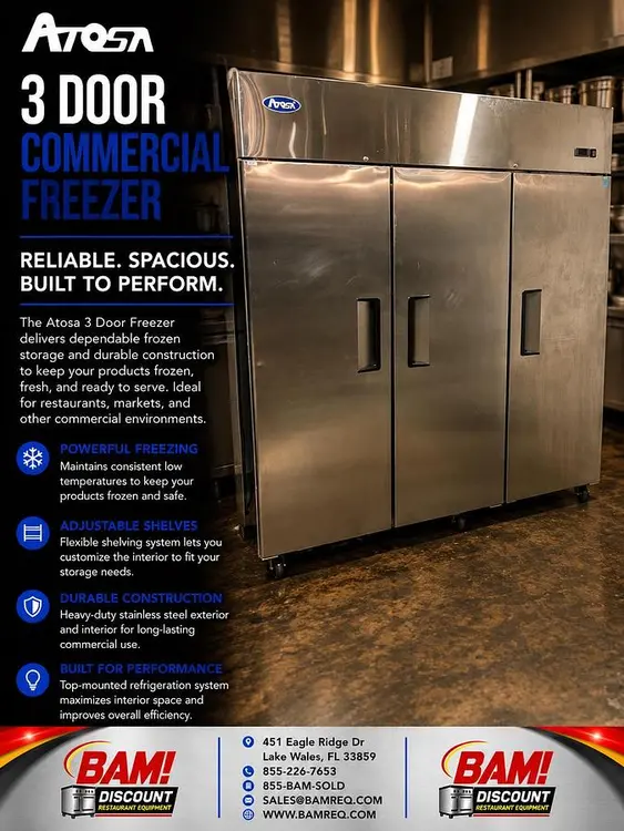 Used ATOSA MBF8003 Freezers Florida US | BAM Discount Restaurant Equipment #1390570