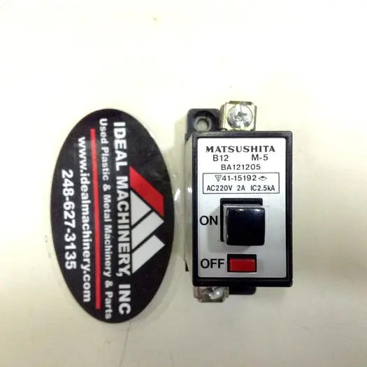 Used MATSUSHITA ELECTRIC B12 M-5 Circuit Breakers Michigan US | Ideal Machinery #599545