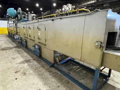 18" X 15" H X 4 STAGE CONTINENTAL EQUIPMENT CORP GAS HEAT STAINLESS STEEL CONVEYOR WASHER, NEW IN 2010: STOCK #21908