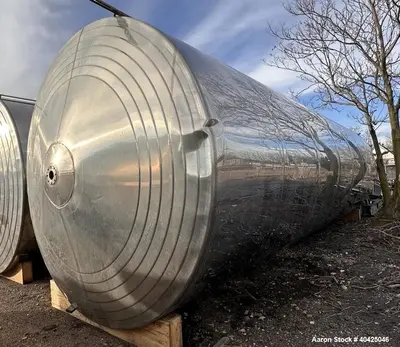 Used Herpasur SA 29,062 Gallon Stainless Steel Storage Tank - Industrial Food Grade