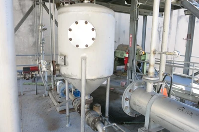 150 Gal Decanter Feed Tank  36" x 36' w/ 24" Cone
