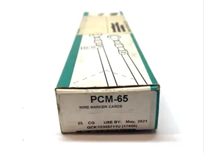 New | in-Stock Panduit Pan-Code Wire Marker Cards BOX OF 11 CARDS Blank Label Michigan US | Maverick Industrial Sales #1392487