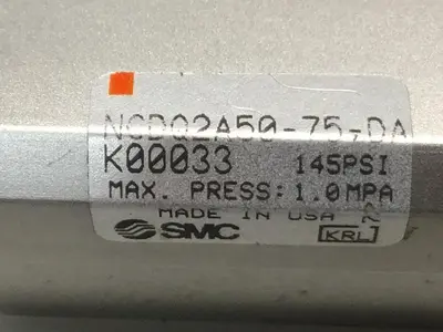 Used SMC NCDQ2A50-75-DA-K00033 Cylinders Michigan US | Ideal Machinery #1252262