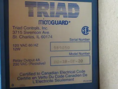 USED TRIAD CONTROLS INC MG-28-0F-20