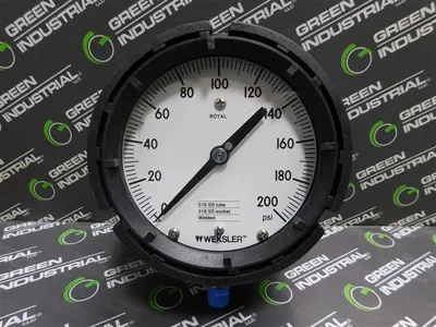 Weksler AA442PH4LWXX 4-1/2" Rotal Gauge 1/4" NPT Bottom 0-200 PSI Range New