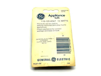 15T7N | General Electric  Appliance Lightbulb 15W 115-125V LOT OF 3 - New