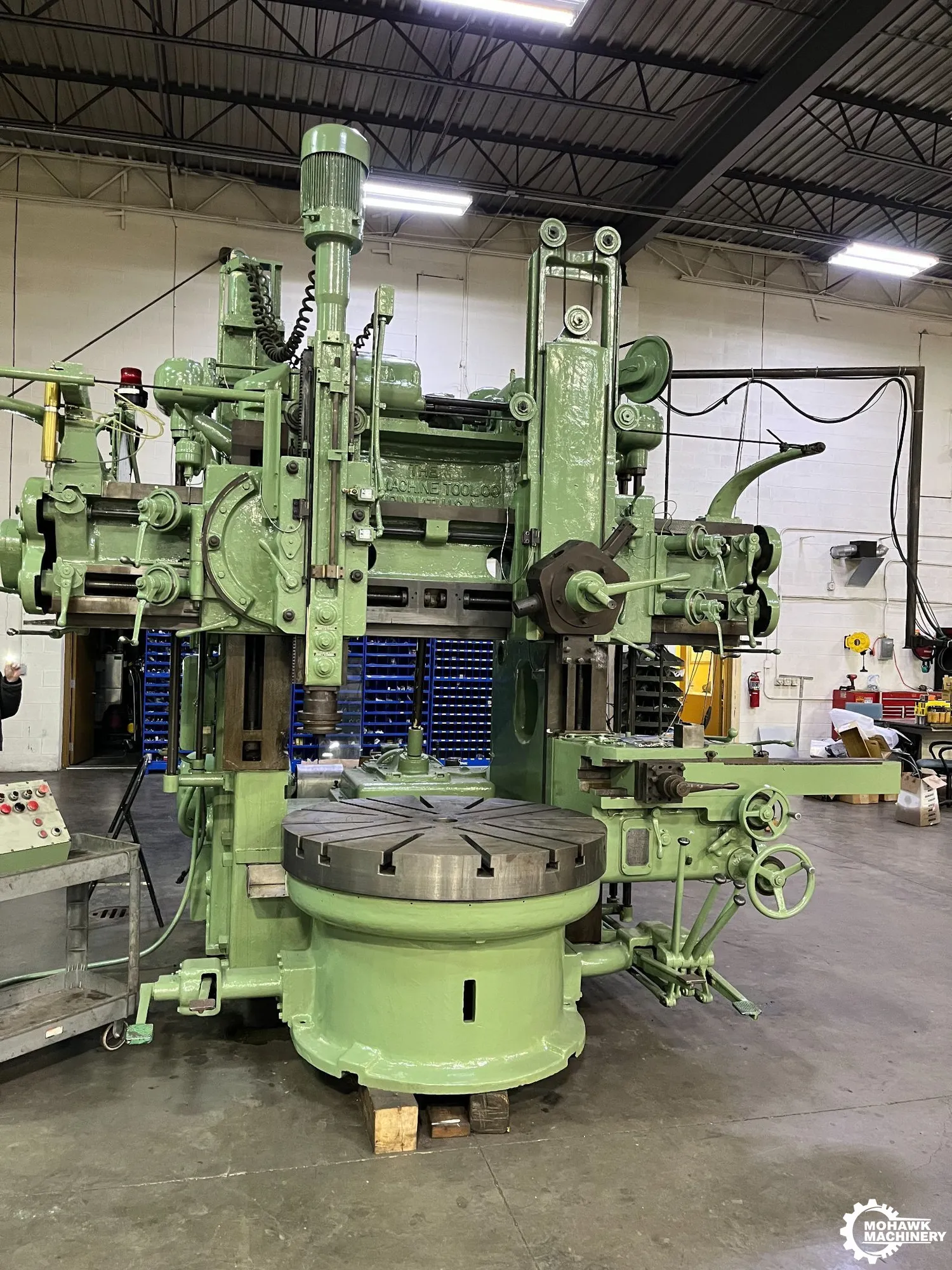 52" KING VERTICAL BORING MILL w/TURRET HEAD - SIDE HEAD - 7.HP INTERNAL GRINDING SPINDLE