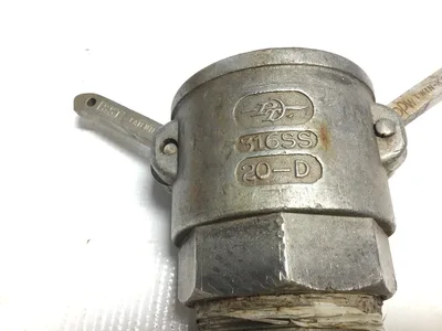 Ever-Tite 20-D Seal Fast Type D Cam and Groove Coupling 316 Stainless Steel