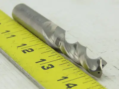 10mm 2 Flute Spiral Carbide Coolant Thru End Mill 1/2" Shank